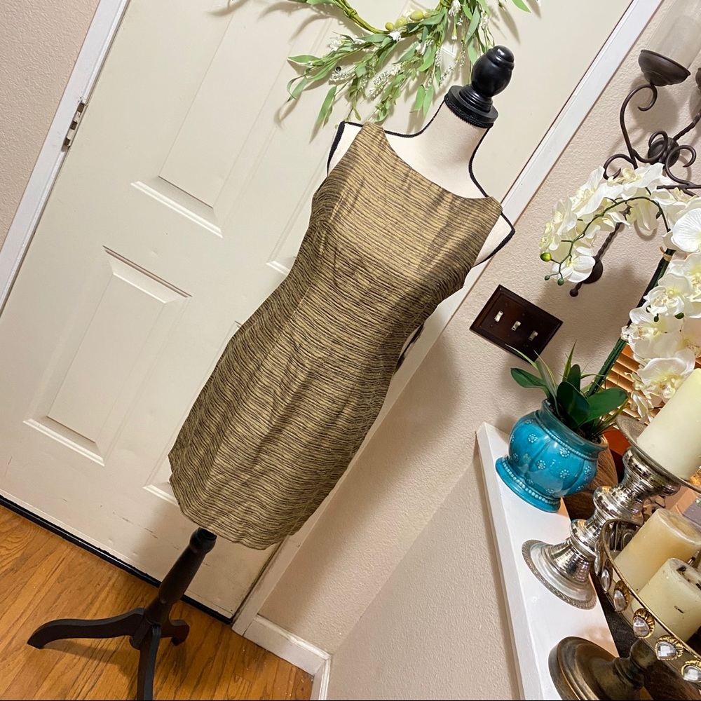 Vintage LoisSnyder Dani Max Petite Rust Midi Dress - Picture 4 of 12